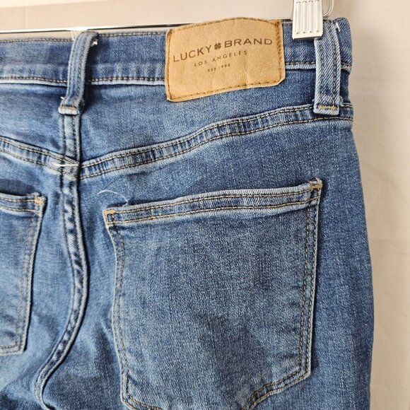 Lucky Brand Jeans Women 00/24 25x27 Mid Rise Super Skinny Ava Blue Denim Stretch - Picture 11 of 12